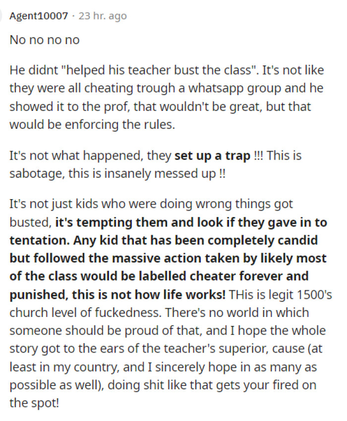 This needs to be addressed with the whole school honestly because there is a lot that shouldn't have happened in this situation.