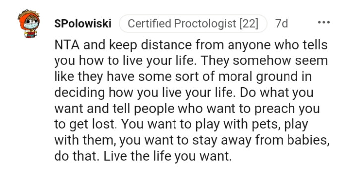 Let's head into the comments and read what other redditors have to say regarding the story