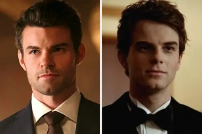 17. Elijah (Daniel Gillies) and Kol Mikaelson (Nathaniel Buzolic) from The Vampire Diaries
