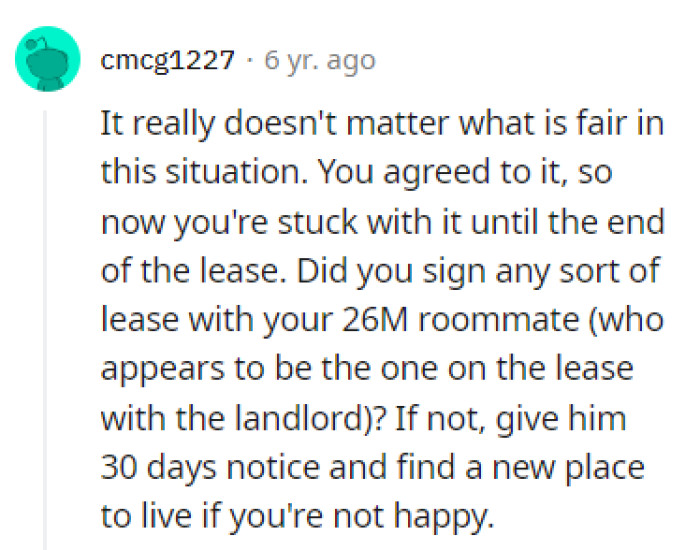 She Agreed to It, and She's Stuck with It