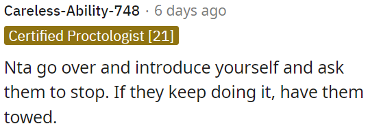 OP needs to introduce themselves and politely request that they stop.