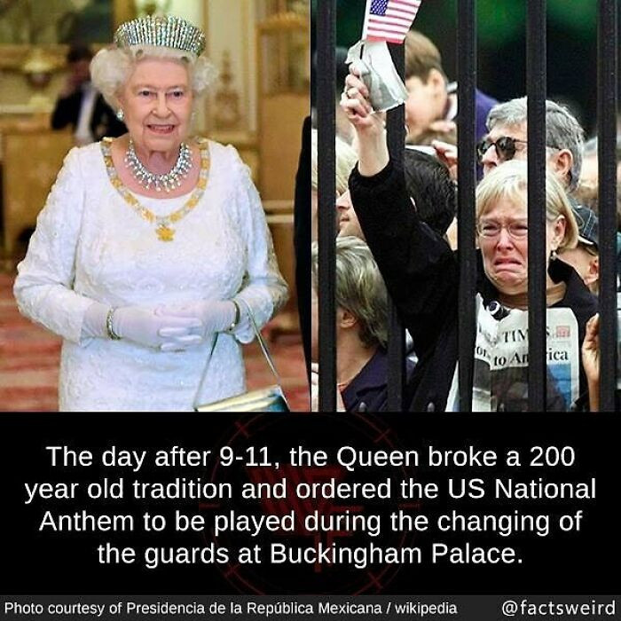 51. The Queen broke a 200-year-old tradition after 9/11