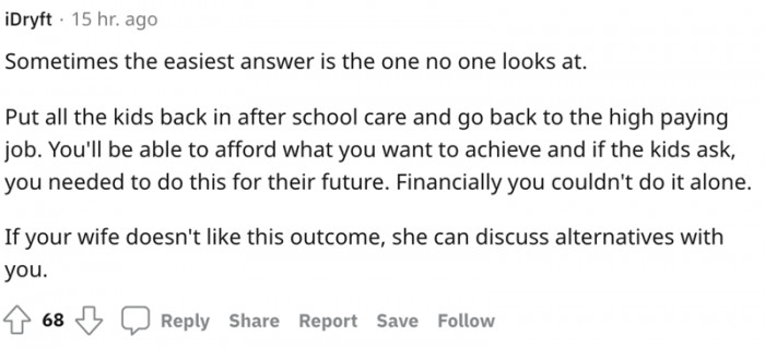 The less than obvious solution