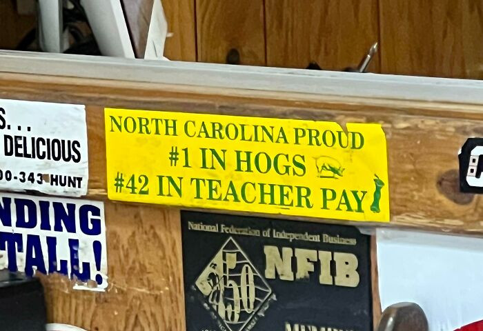 "On The Wall At A BBQ Joint In North Carolina"