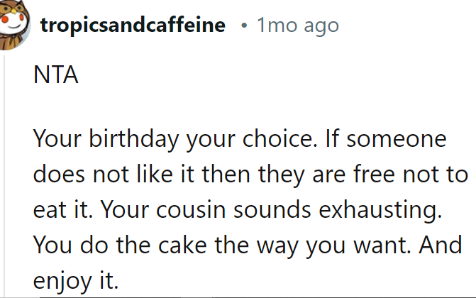 A Redditor agreed with the OP