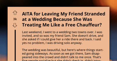 Dispute Erupts After Man Leaves Friend Stranded at Wedding Over Ride Issues