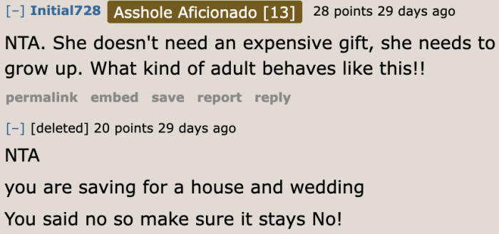 OP needs to stand firm on her decision; perhaps it will teach her FMIL to grow up.