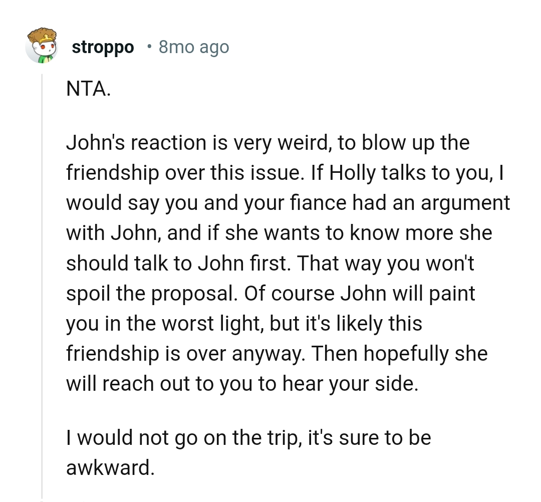 Why would he blow up the friendship over this issue?