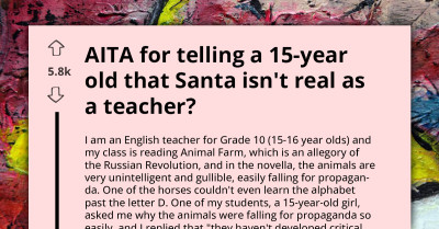 Redditors React as 15-Year-Old Student Is in Shock After Her Teacher Revealed That Santa Isn't Real