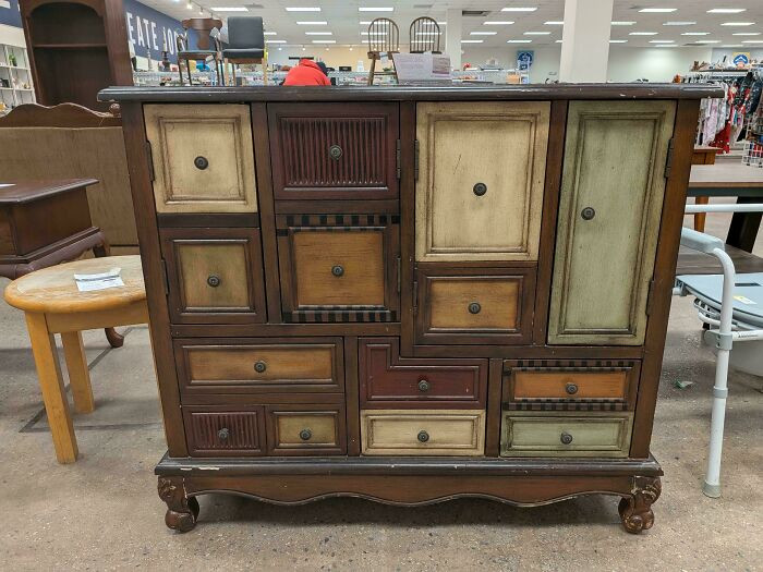 "I Found The Most Whimsical Cabinet/Dresser At Goodwill Today"