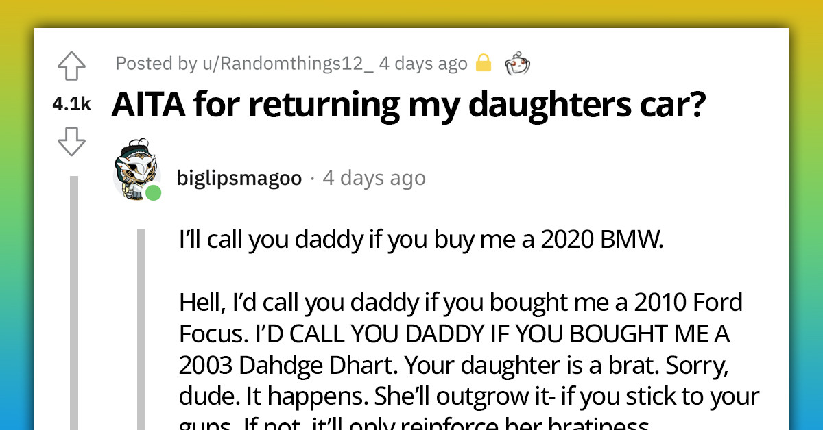 Ungrateful Teenager Kisses a Car Goodbye After She Talked Down About the BMW Her Dad Got Her for Being Exceptional at School