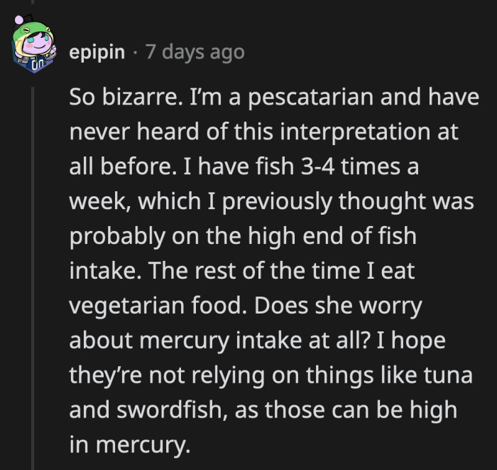 The kids need a more rounded diet if fish and bread are all they eat