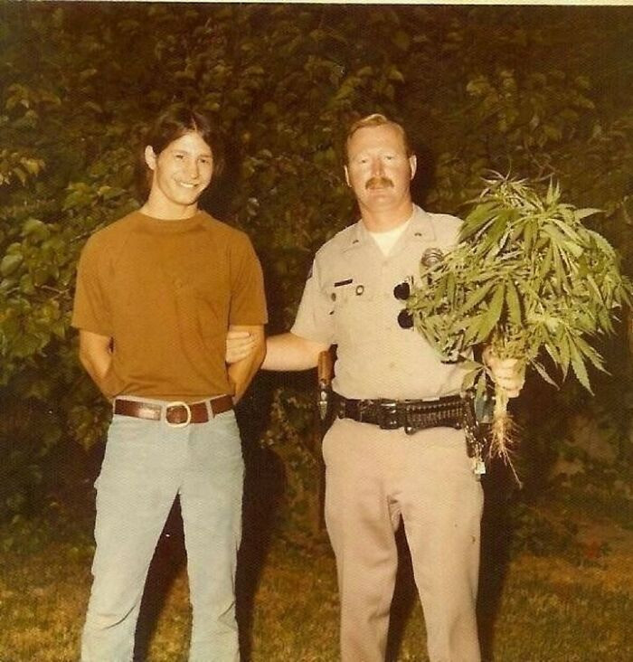 16. “My Uncle getting caught growing weed in the backyard.” - 1970s