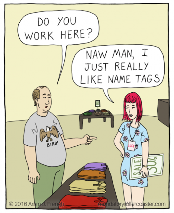 23. Well, who doesn't like name tags?