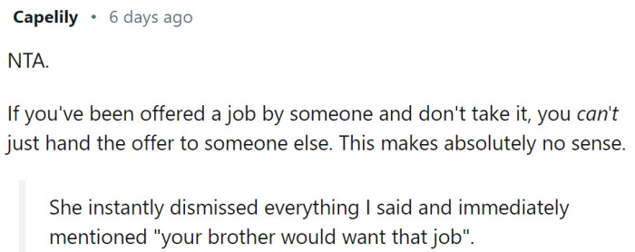 This makes no sense at all.