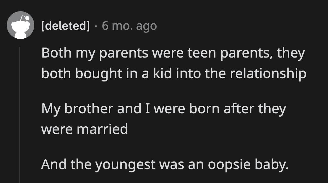 OP and her sisters have a significant age gap.