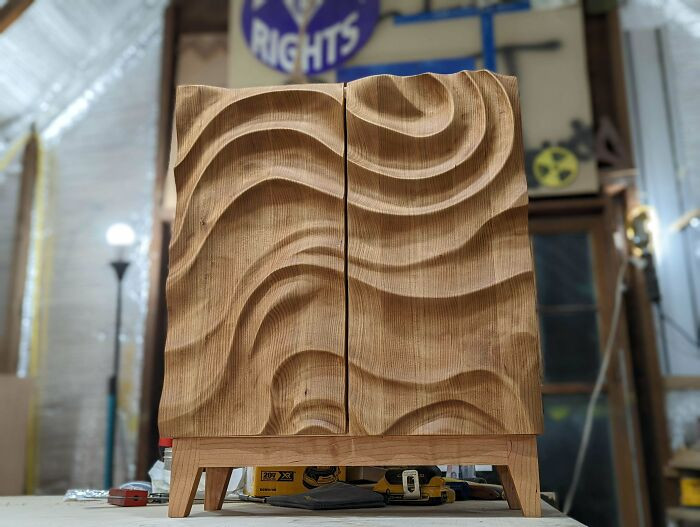 "Cherry Tea Cabinet I Finished This Weekend"
