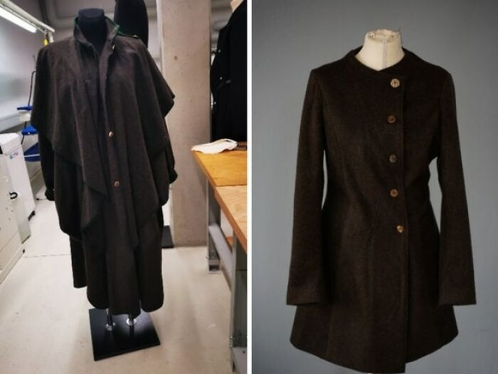 38. She used her grandmother's vintage wool coat to create a brand-new one.