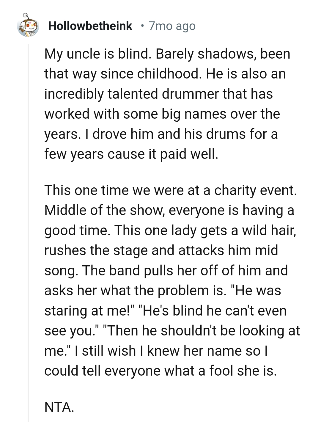 This Redditor has a similar story to share