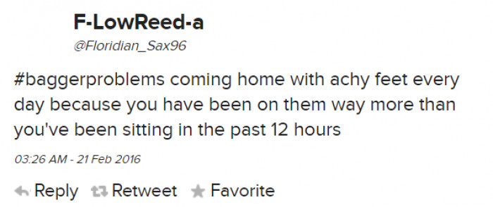 24. Being a bagger is literally terrible.