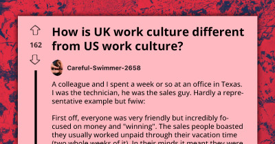 How Is UK Work Culture Different From US Work Culture - People Share Their Views