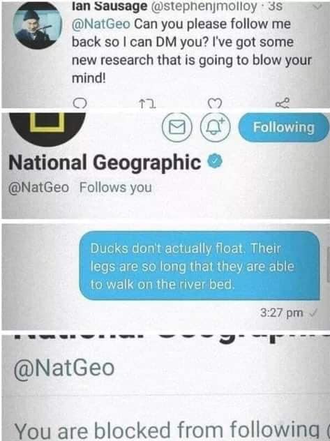 18. Nat Geo did as he said.