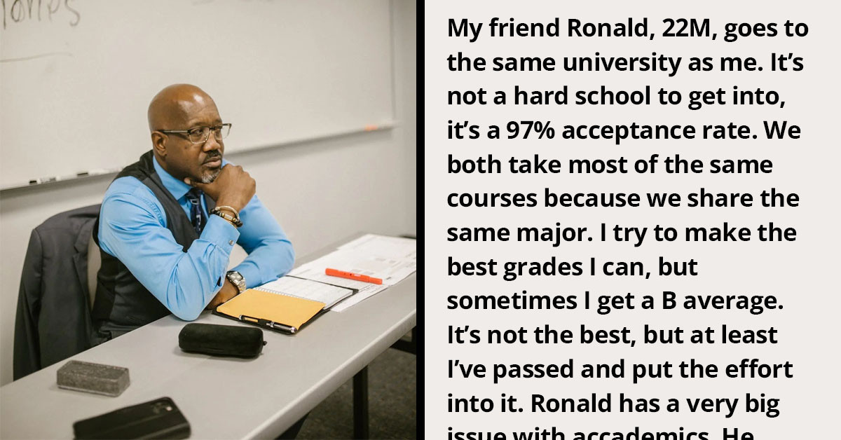 Guy Reports His Friend to the College Dean for Academic Dishonesty and Wants to Know If He Made the Right Decision