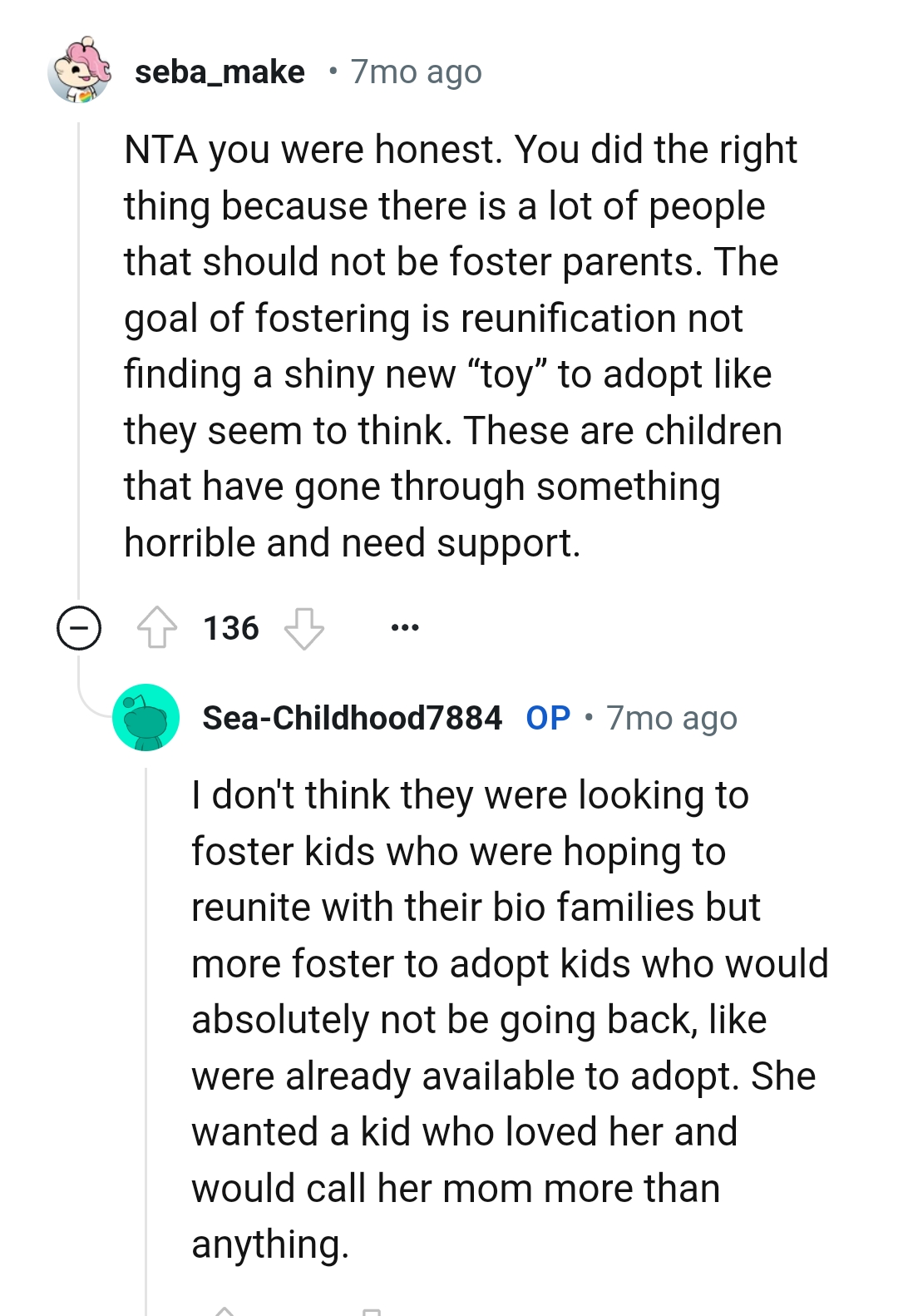 They have gone through something horrible