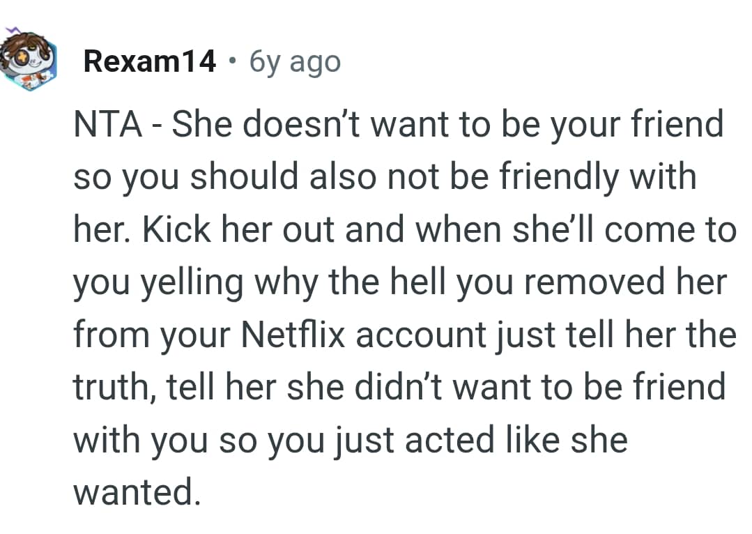 The OP should k8ck her out