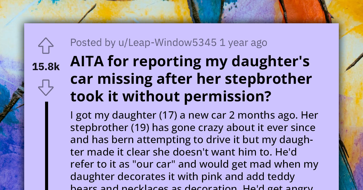 Woman Reports Stepson To The Authorities After He Takes Out His Stepsister's Car Without Permission