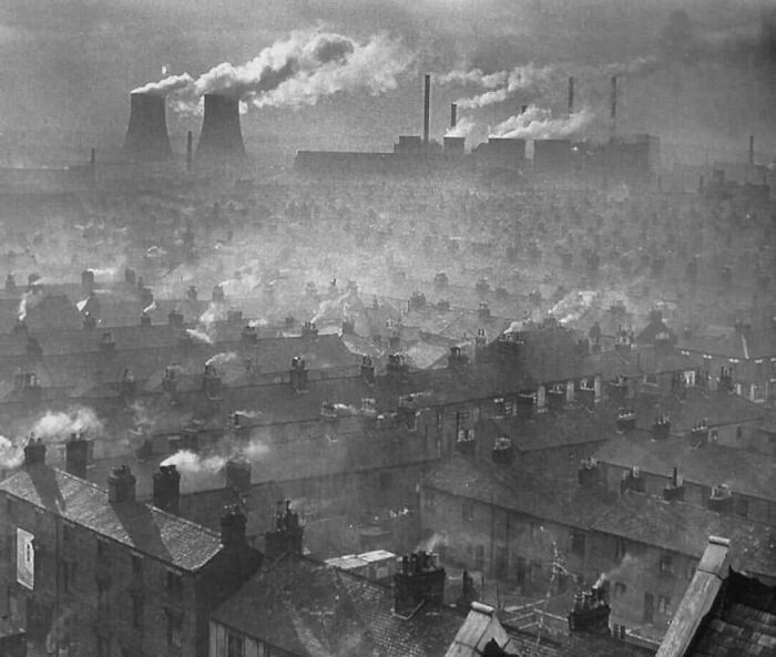 "Leicester, England, 1950s. When Coal Was Very Much The Number One Energy Source"