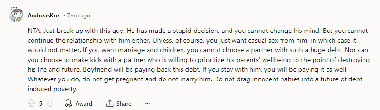 NTA. Just break up with this guy