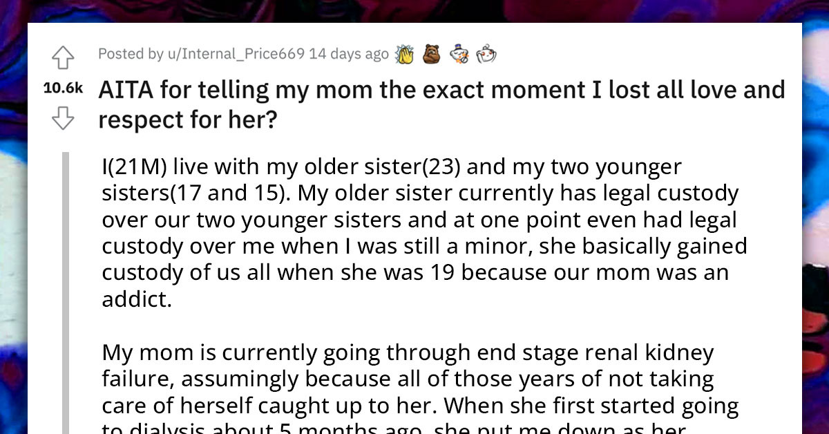Redditor Reveals His Gut-Wrenching Confession to His Sick Mother After Years of Holding Back