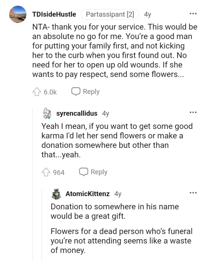 The OP's a good man for putting his family first