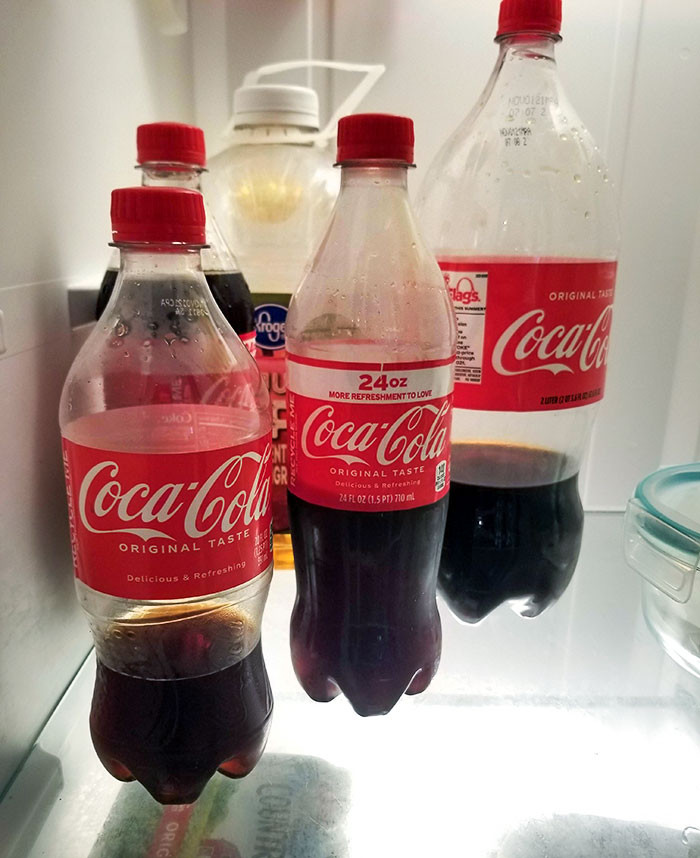 23. My Fiancé Refuses To Finish A Bottle Of Coke Before Opening Another One
