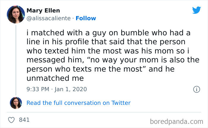 12. Must be why only his mom texts him