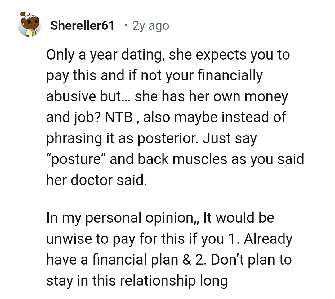 She Has Her Own Money and Job?