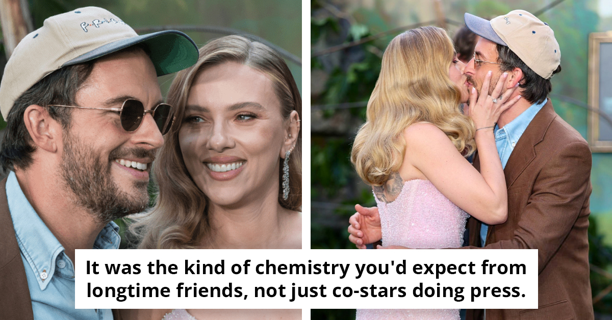 Scarlett Johansson and Jonathan Bailey Share the Sweetest Red Carpet Moment