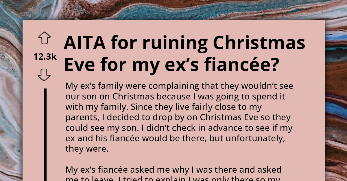 Lady Ruins Christmas Eve For Her Ex And His Fiancee By Showing Up With Their Son, Argument Ensues
