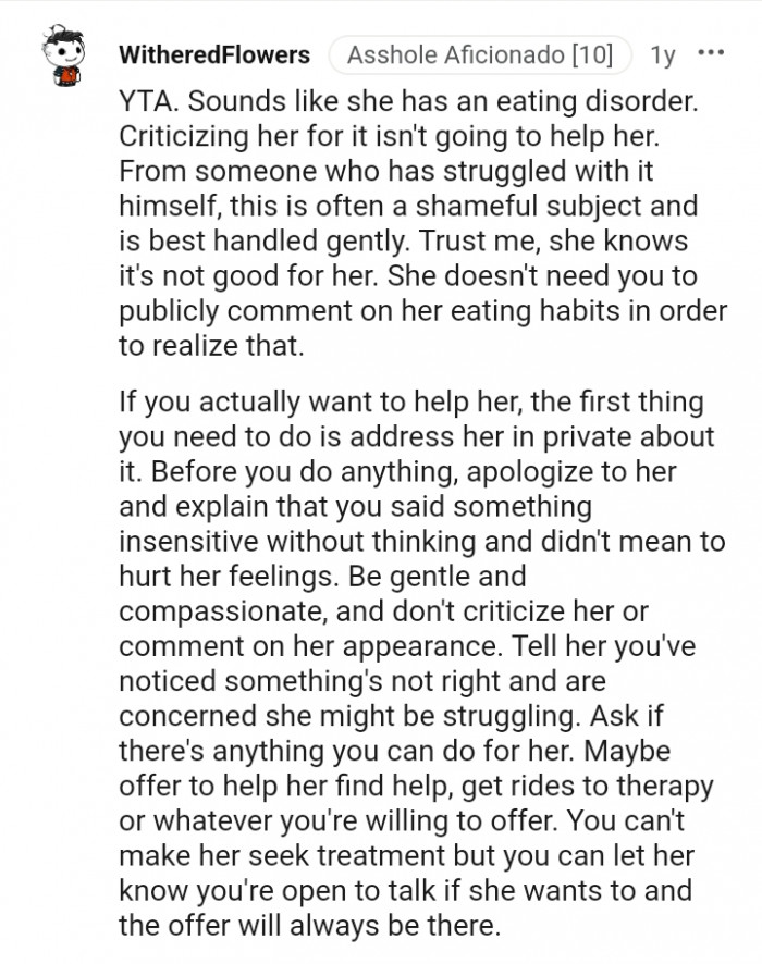 Before you do anything, apologize to her