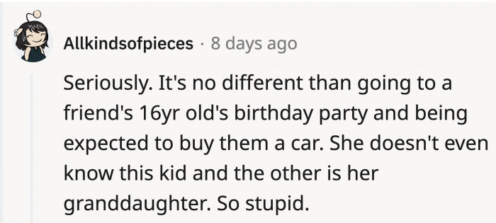 Here’s a sort of analogy that explains why OP is NTA.