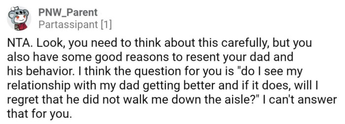 Will it be something she'll regret?