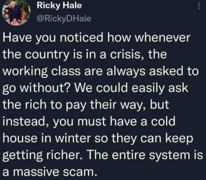 "In Every Crisis, The Working Class Pays The Price. Why Are We Always The Ones Making A Sacrifice?"