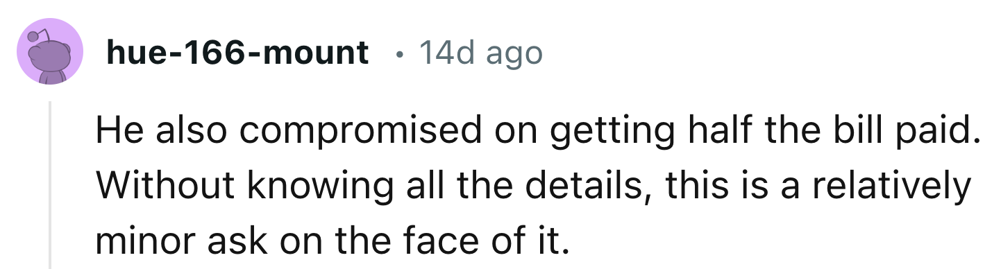 OP's Future Husband Compromised About a Lot of Things