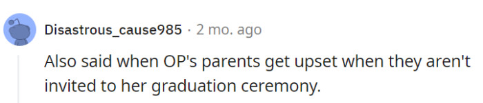 Well, if they want an invitation to the graduation, they might need a thicker envelope for their emotions too!