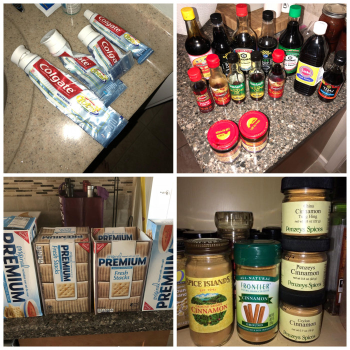 38. My wife doesn’t pay attention to what we already have when buying groceries.