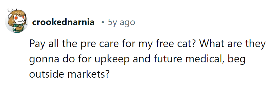 Free cat now, flea market later? Talk about a purr-fectly flawed plan.