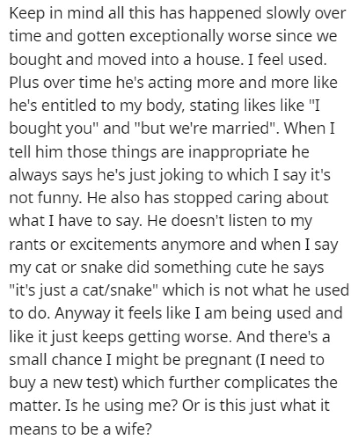 He's also been making some concerning statements about OP