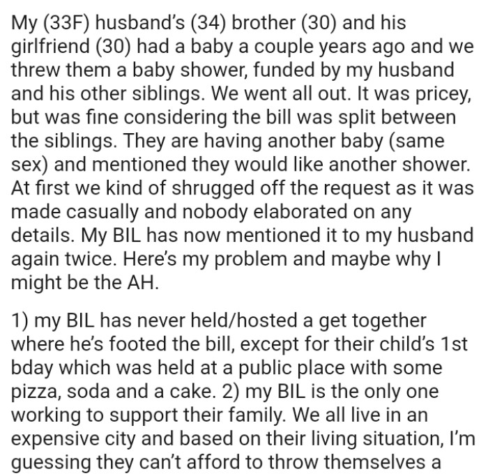 They kind of shrugged off the request as it was made casually and nobody elaborated on any details