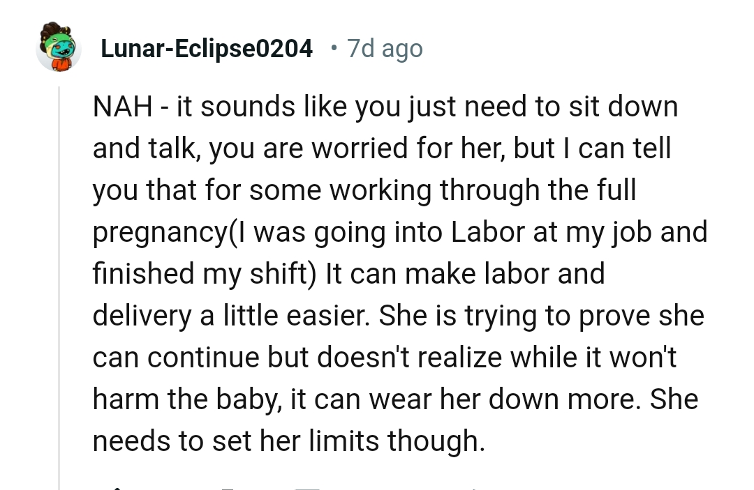 It makes labor and delivery a little easier